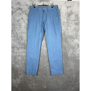 Mens J. Crew Khaki Dress Pants‎ 32x32 Slim Blue Cotton Slack Chino Trouser